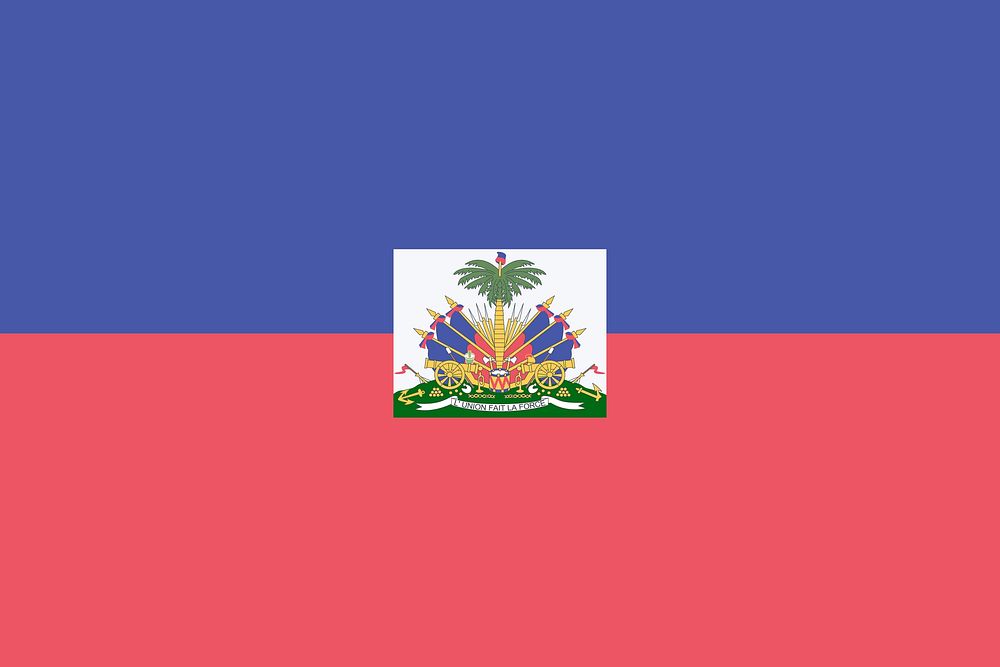 Flag of Haiti clip art vector. Free public domain CC0 image.