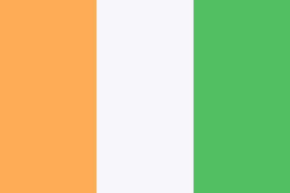 Flag of Ireland clip  art. Free public domain CC0 image.