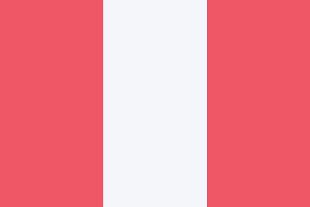 Flag of Peru  clip  art. Free public domain CC0 image.
