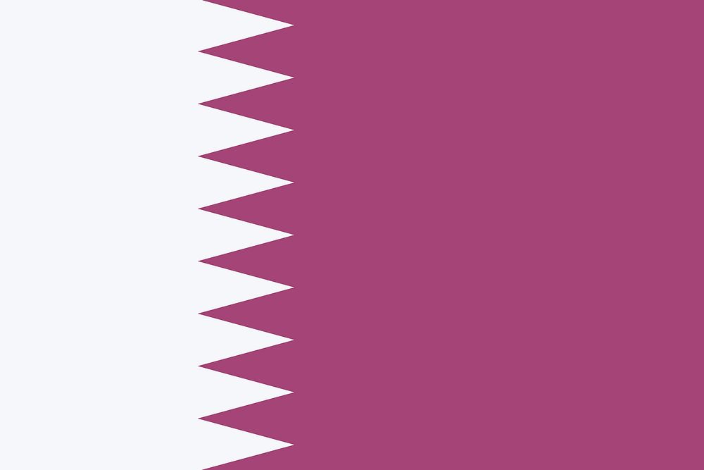 Qatar flag illustration vector. Free public domain CC0 image.