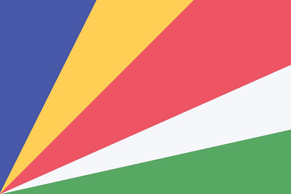 Flag of Seychelles illustration. Free public domain CC0 image.