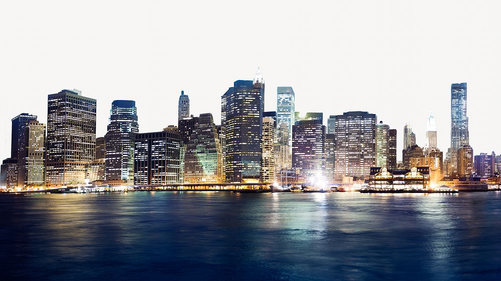 New York cityscape, border background   image