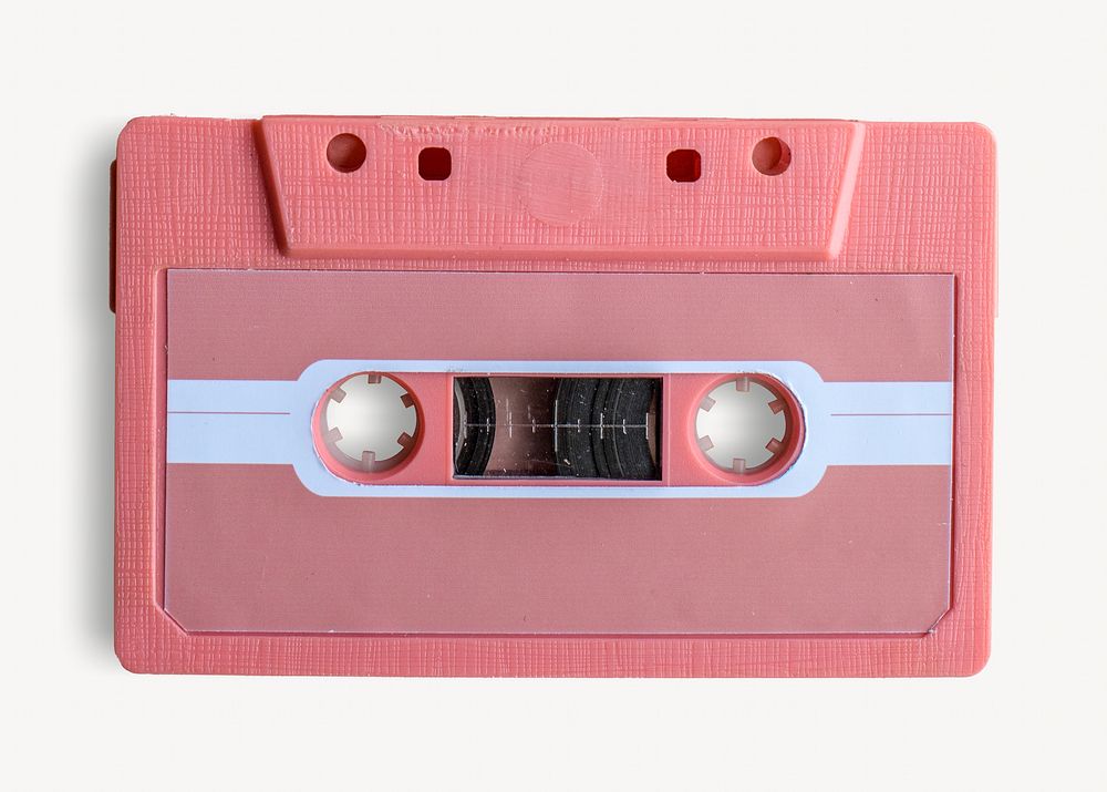 Vintage pink cassette tape