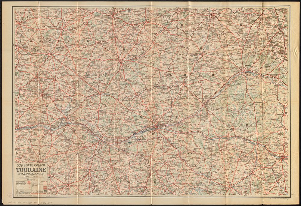             Cartes-guides Campbell Touraine, Orléanais, Anjou          