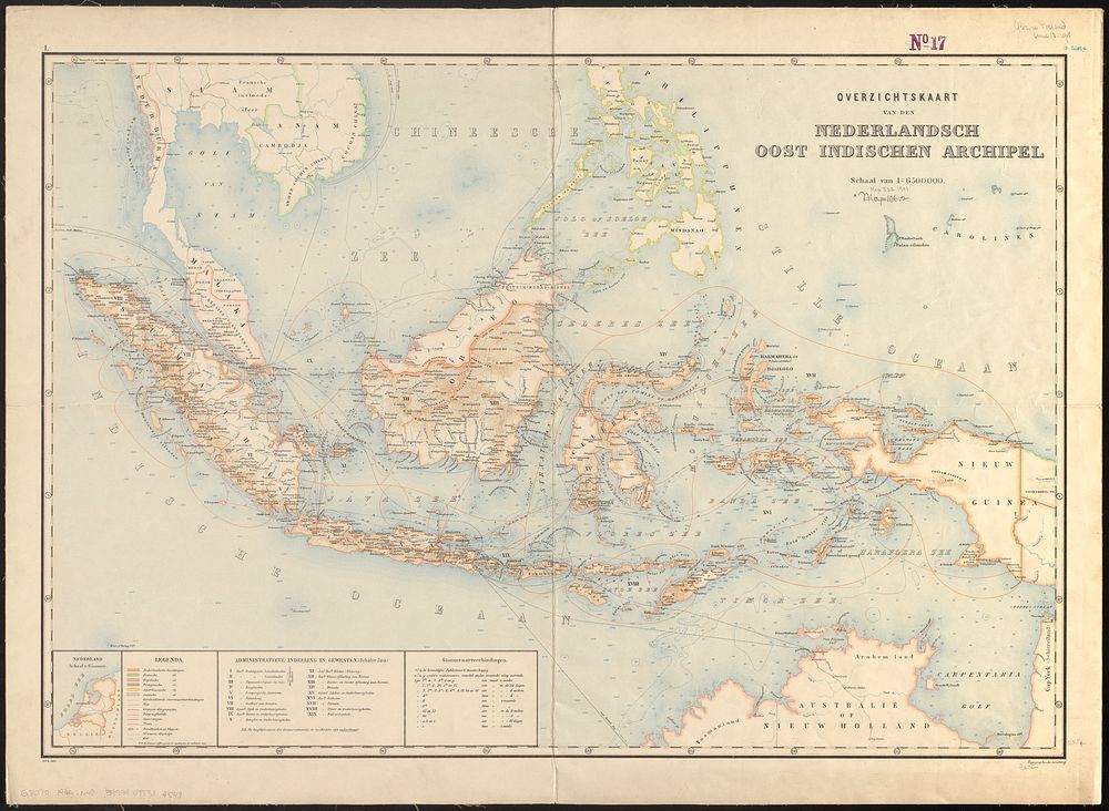             Overzichtskaart van den Nederlandsch-Indischen archipel          
