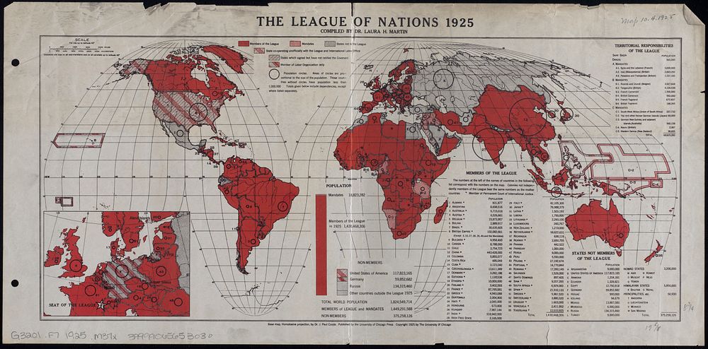             The League of Nations, 1925          