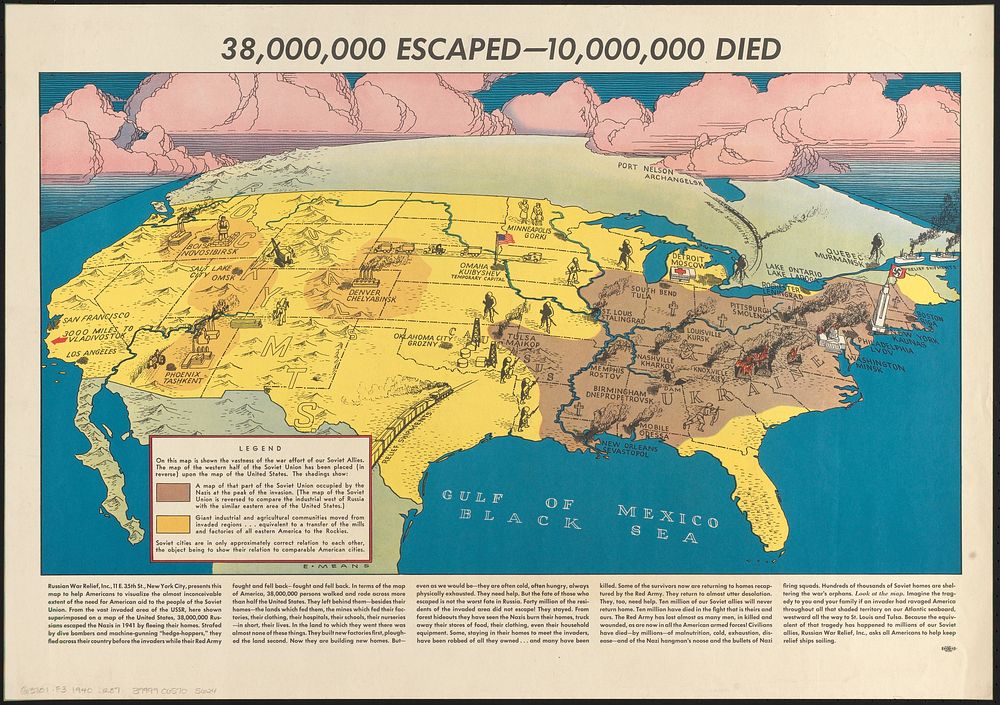             38,000,000 escaped -- 10,000,000 died          