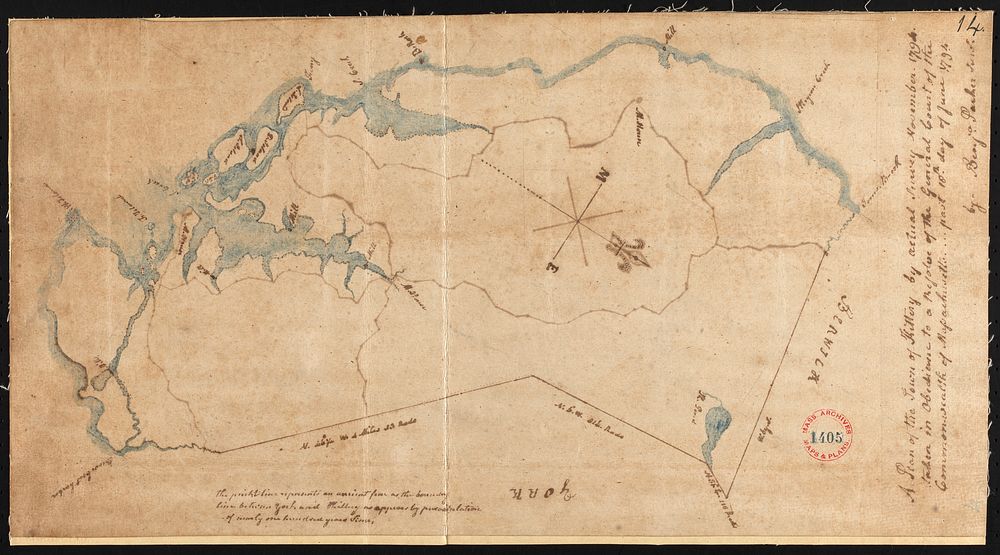             Plan of Kittery, made by Benjamin Parker, dated November 1794.          