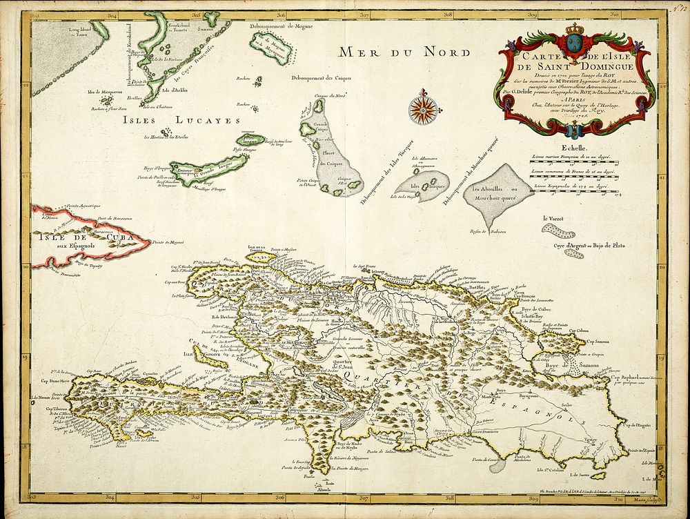             Carte de l'Isle de Saint Domingue          