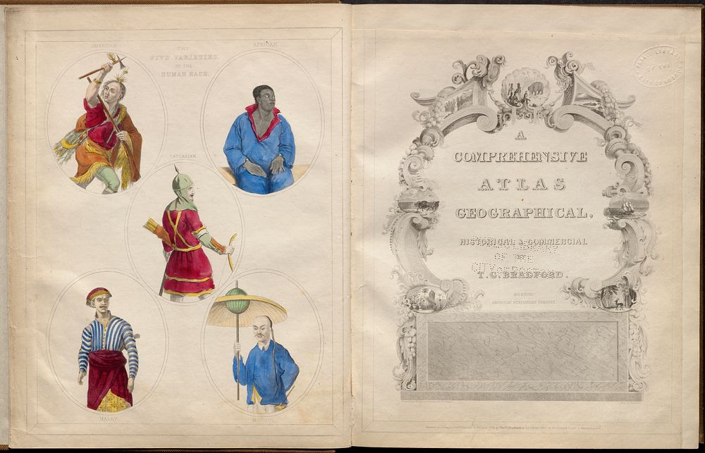             A comprehensive atlas geographical, historical & commercial title page          