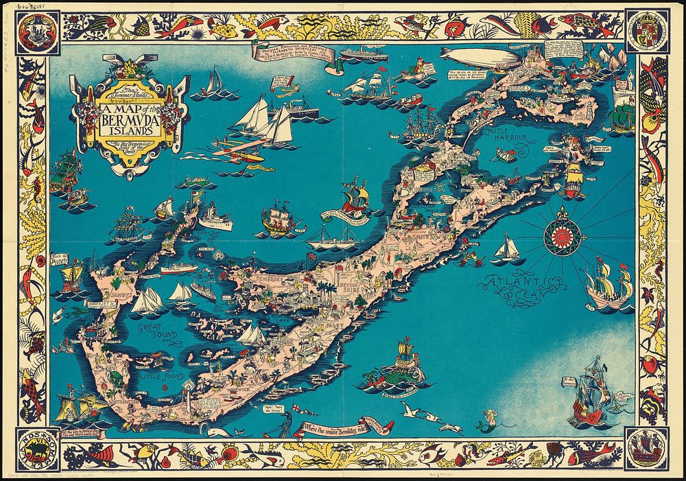             A map of the Bermuda Islands : ya des demonios, isles of the devils          