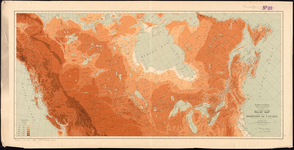             Relief map of the Dominion of Canada          