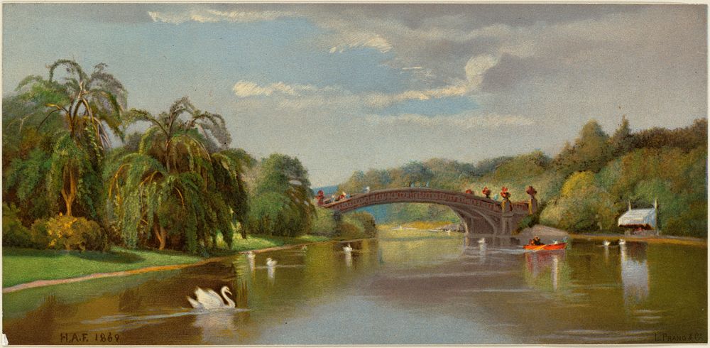             Lake and Bow Bridge          