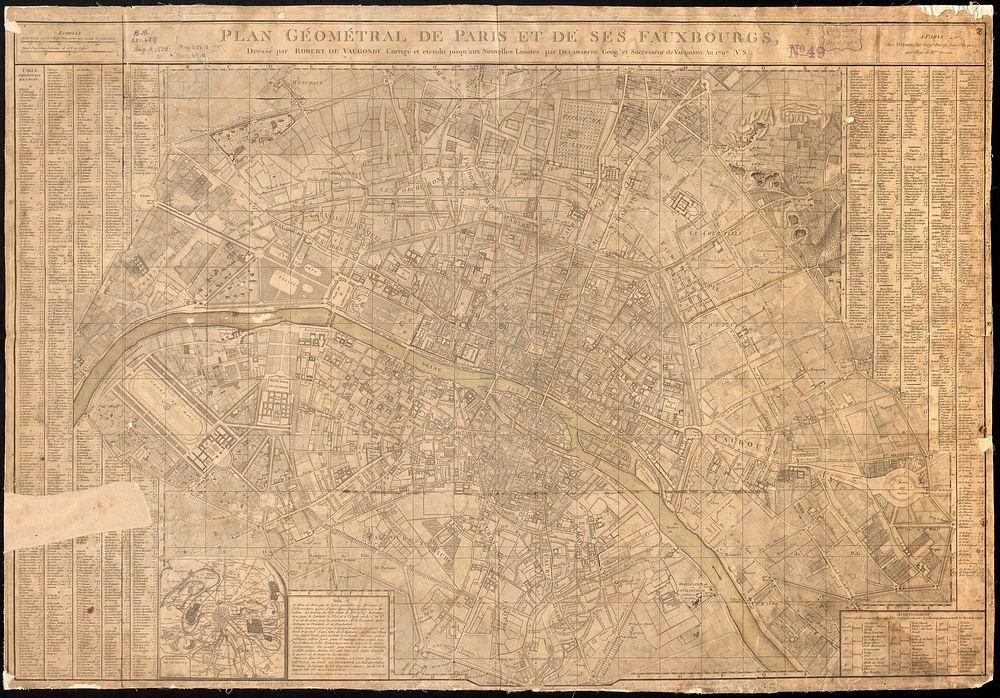             Plan géométral de Paris et de ses fauxbourgs          