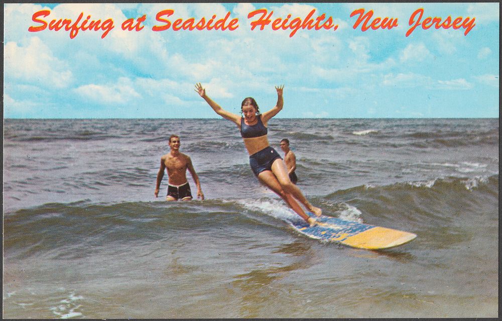             Surfing at Seaside Heights, New Jersey          