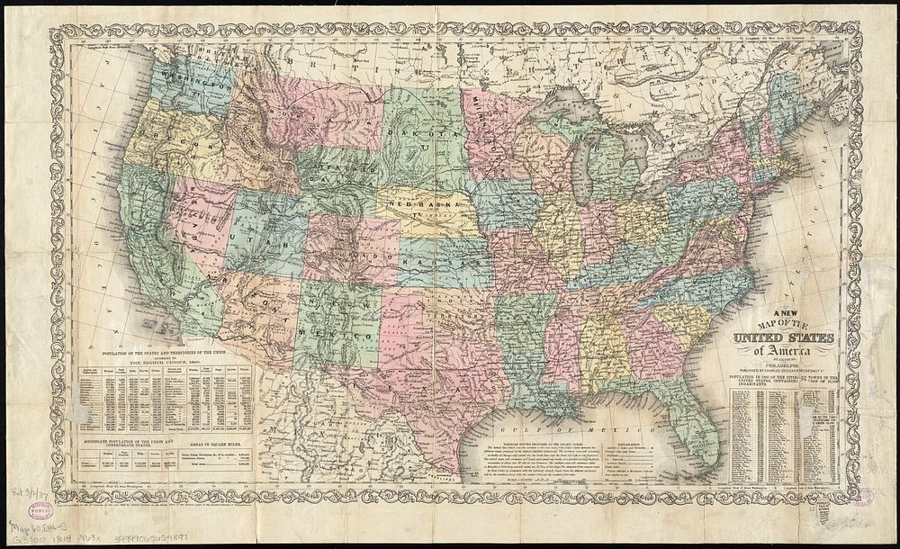             A new map of the United States of America          