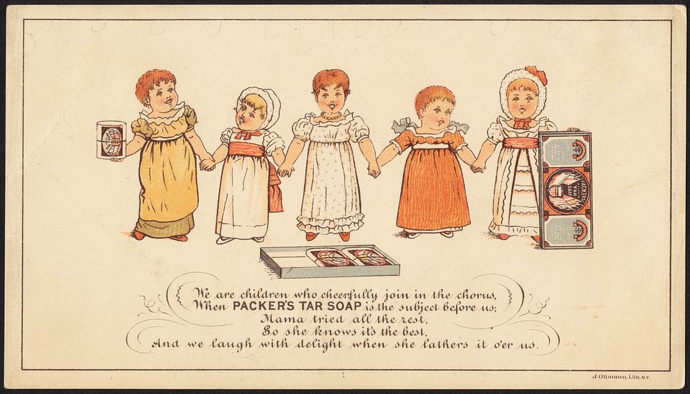             We are children who cheerfully join the chorus when Packer's Tar soap is the subject before us; Mama tried all…