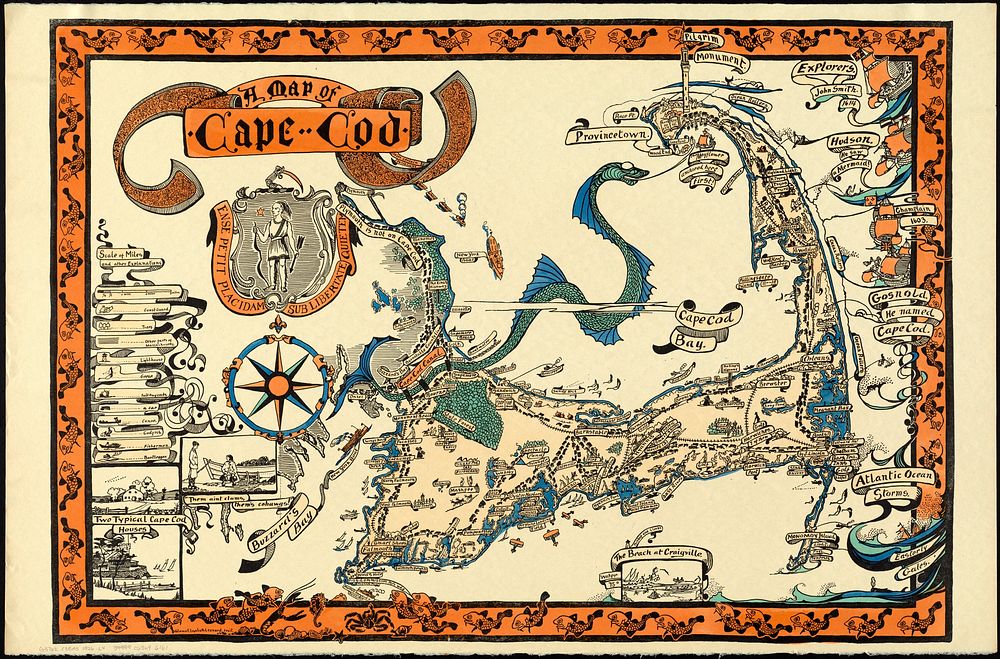             A map of Cape Cod          