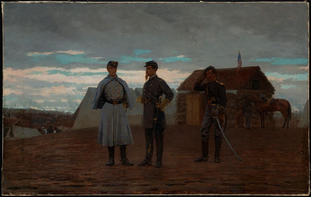            Captain W.F. Bartlett and Lieutenant-Colonel F.W. Palfrey at Camp Benton, MD, Nov. 1861          