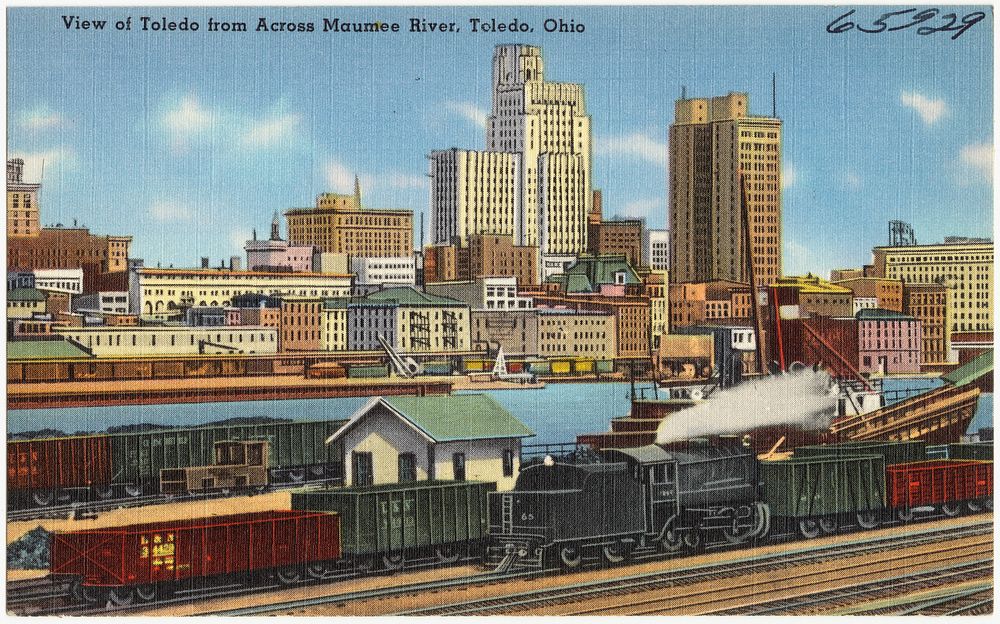             View of Toledo from across Maumee River, Toledo, Ohio          
