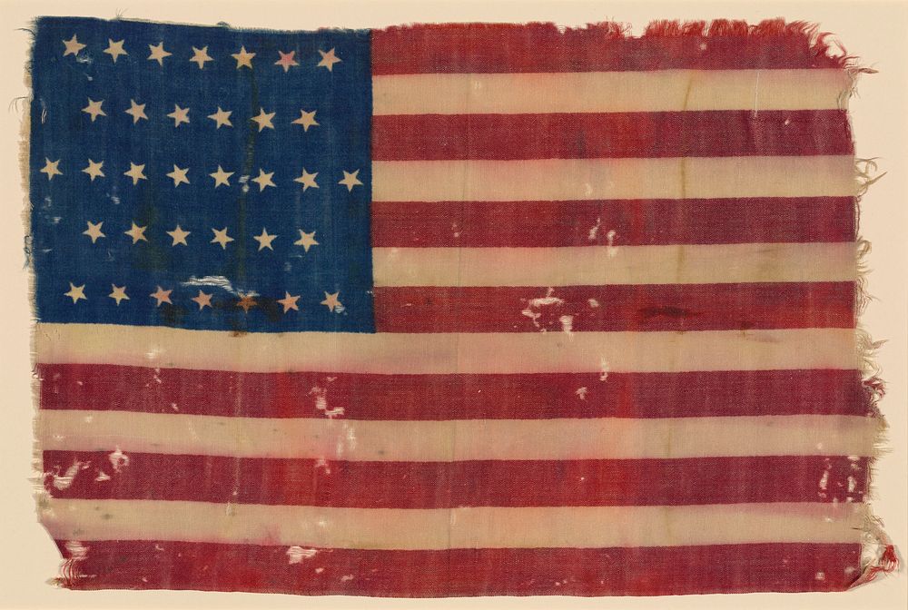             34-star American Flag, ca. 1862          