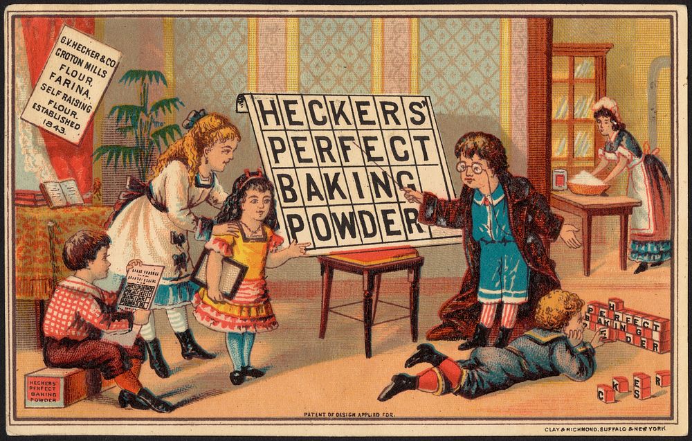             Heckers' perfect baking powder          