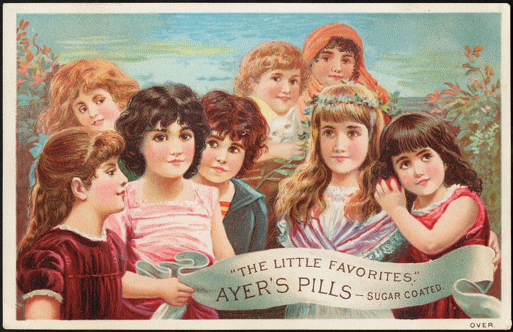             "The Little Favorites." Ayer's Pills - sugar coated.          
