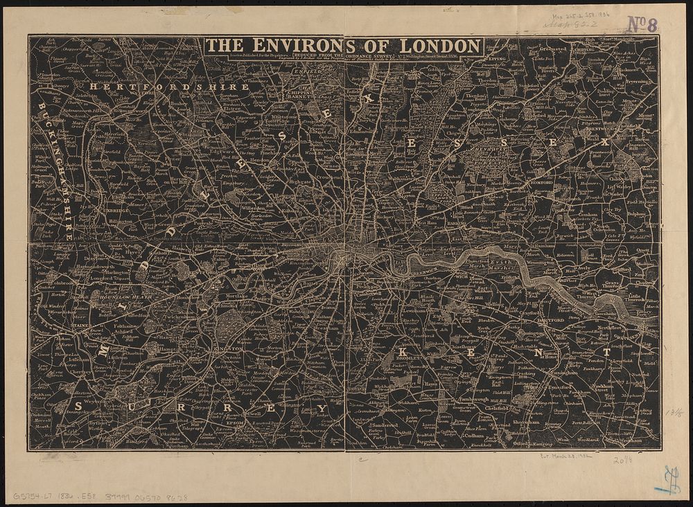             The environs of London : reduced from the Ordnance Survey          