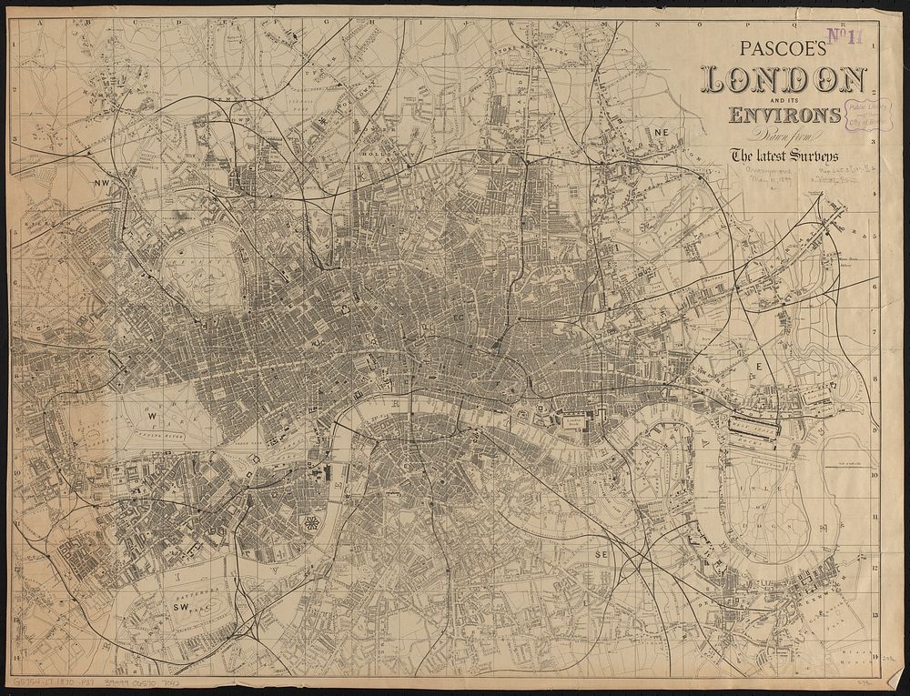             Pascoe's London and its environs, drawn from the latest surveys          