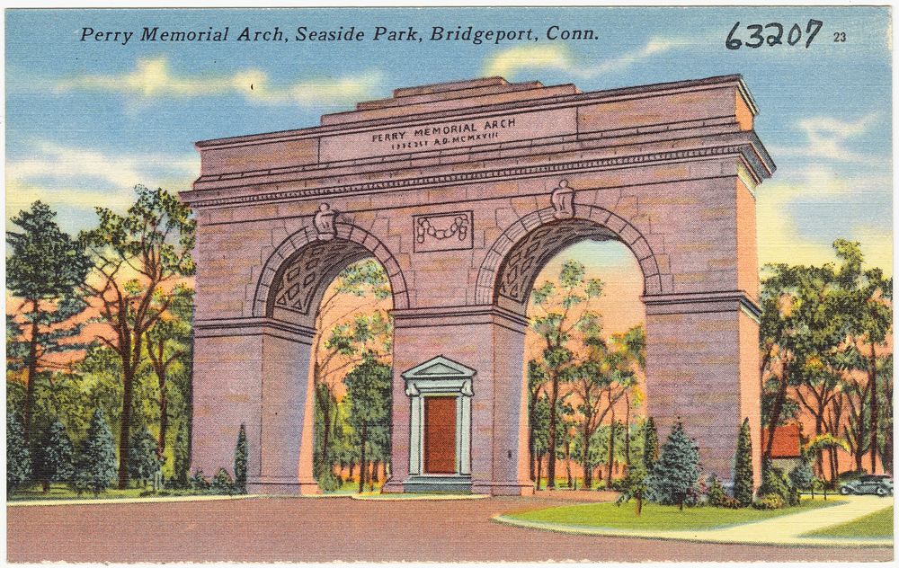             Perry Memorial Arch, Seaside Park, Bridgeport, Conn.          