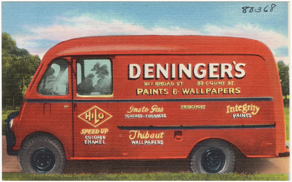             Deninger's Paints & Wallpapers, 932 Broad St., 33 Court St., Bridgeport          