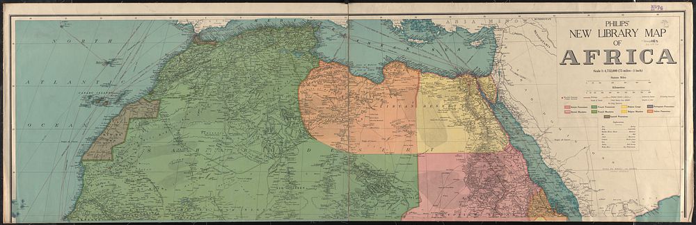             Philips' new library map of Africa          