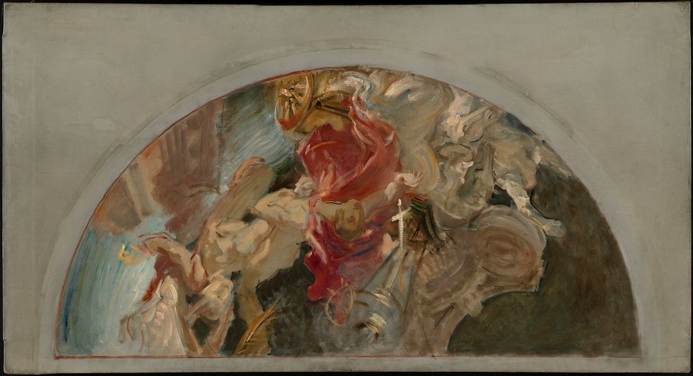             Study for "Fall of Gog and Magog"           by John Singer Sargent