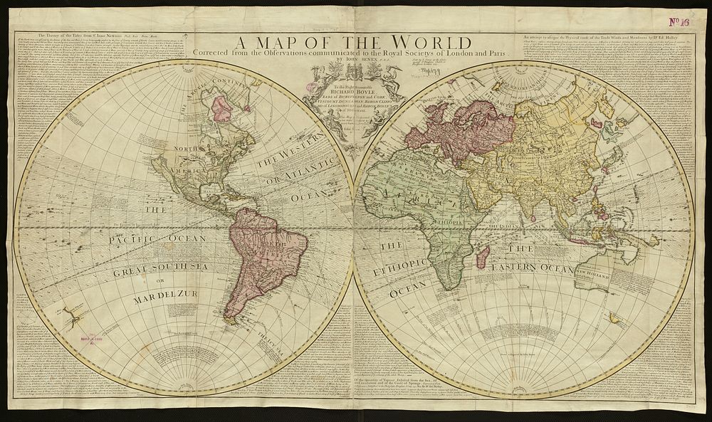             A map of the world : corrected from the observations communicated to the Royal Societys of London and Paris     …