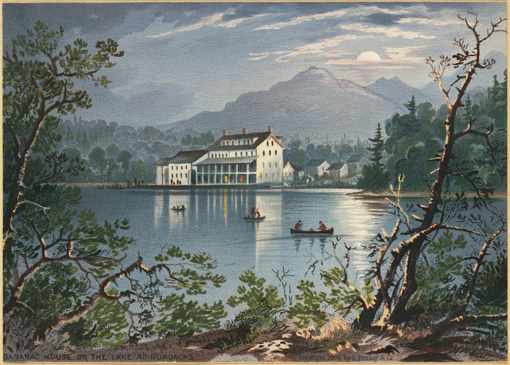             Saranac House on the lake, Adirondacks           by Robert D. Wilkie
