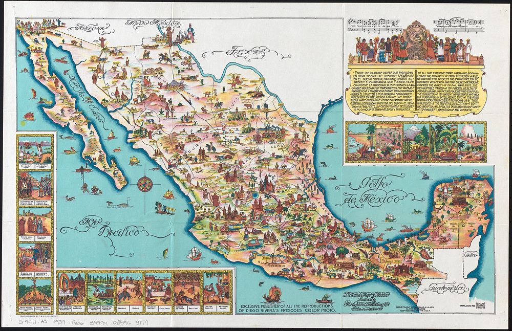             Pictorial map of Mexico          