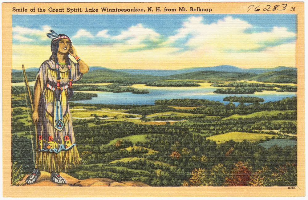             Smile of the Great Spirit, Lake Winnipesaukee, N.H. from Mt. Belknap          