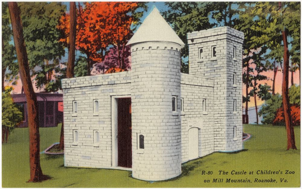             The Castle at Children's Zoo on Mill Mountain, Roanoke, Va.          
