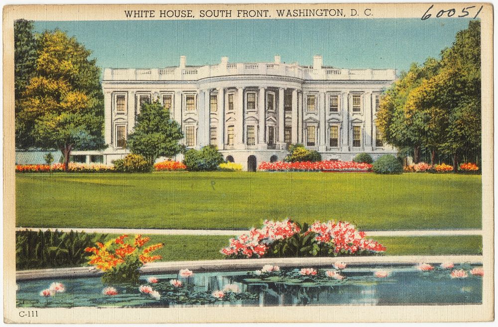             White House, south front, Washington, D. C.          