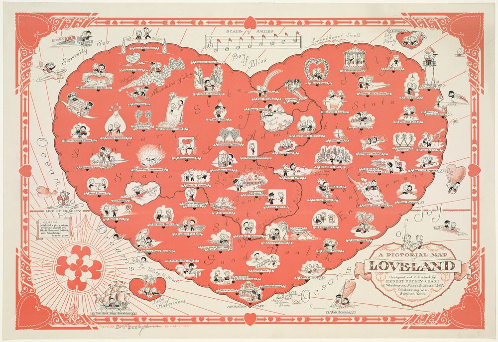             A pictorial map of loveland          