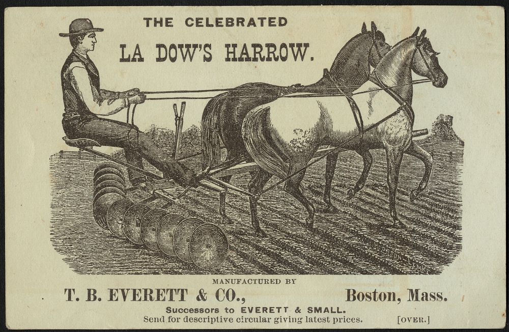             The celebrated La Dow's Harrow          