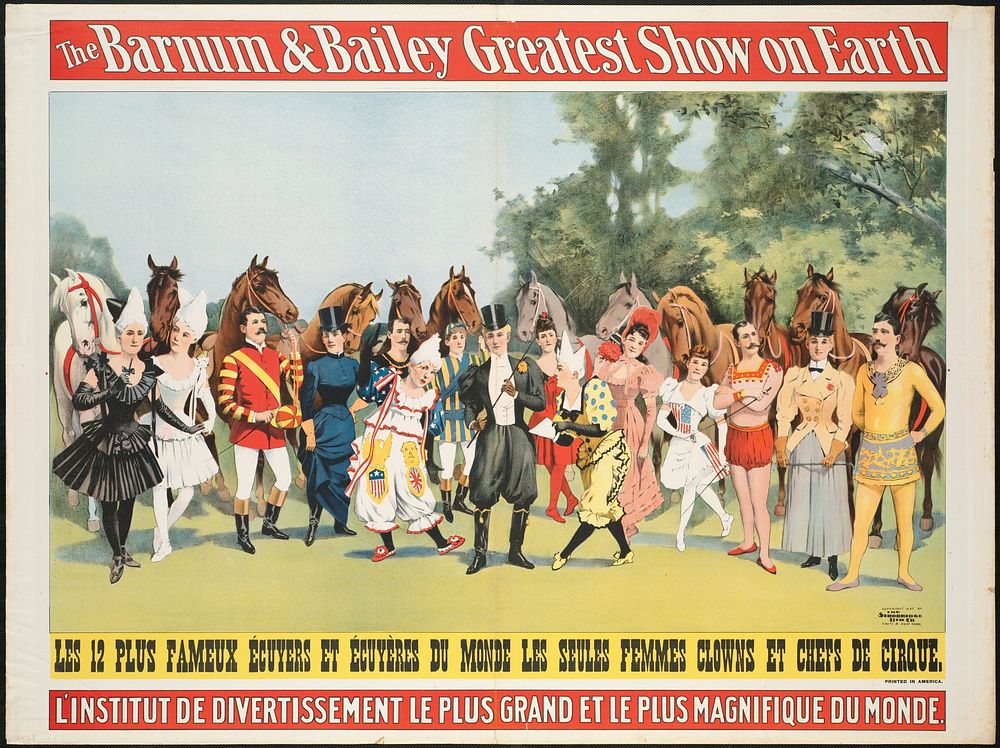             The Barnum & Bailey greatest show on earth : L'Institut de divertissement le plus grand et le plus magnifique du…