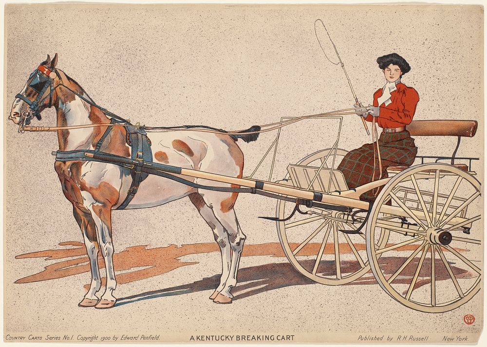             A Kentucky breaking cart           by Edward Penfield