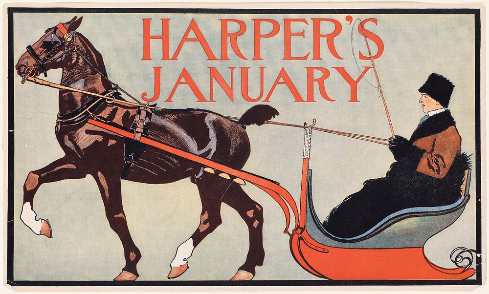             Harper's January           by Edward Penfield