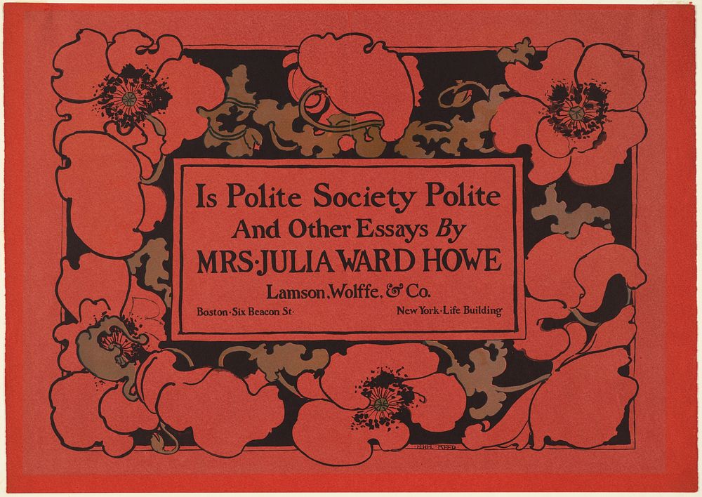 Is polite society polite and other essays by Mrs. Julia Ward Howe illustrations by Ethel Reed