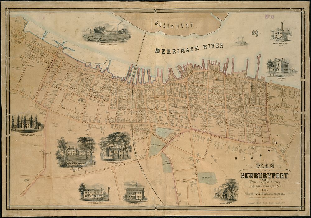             Plan of Newburyport Mass. from an actual survey          