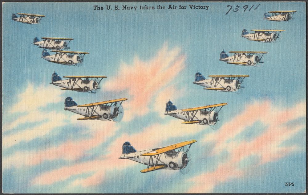             The U. S. Navy takes the air for victory          