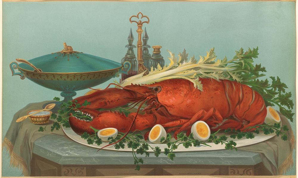             Lobster, eggs, celery           by Robert D. Wilkie