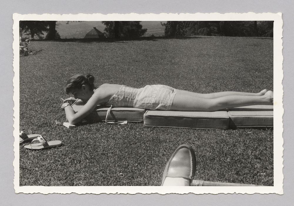 Untitled (woman tanning)