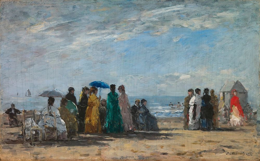 Claude Monet's The Beach at Trouville